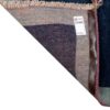 Handgeknoopt Perzisch minimalistisch Gabbeh loper - Met rand, Marineblauw, Wol