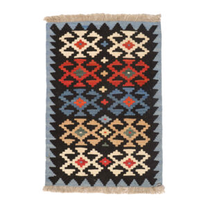 Perzisch Kilim Tapijt van Wol – Origineel Handgeweven in Fars met Geometrisch Patroon