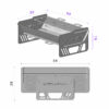 Perzische Mangal Opvouwbare Houtskool Grill – Compact & Draagbaar voor Moeiteloos Grillen