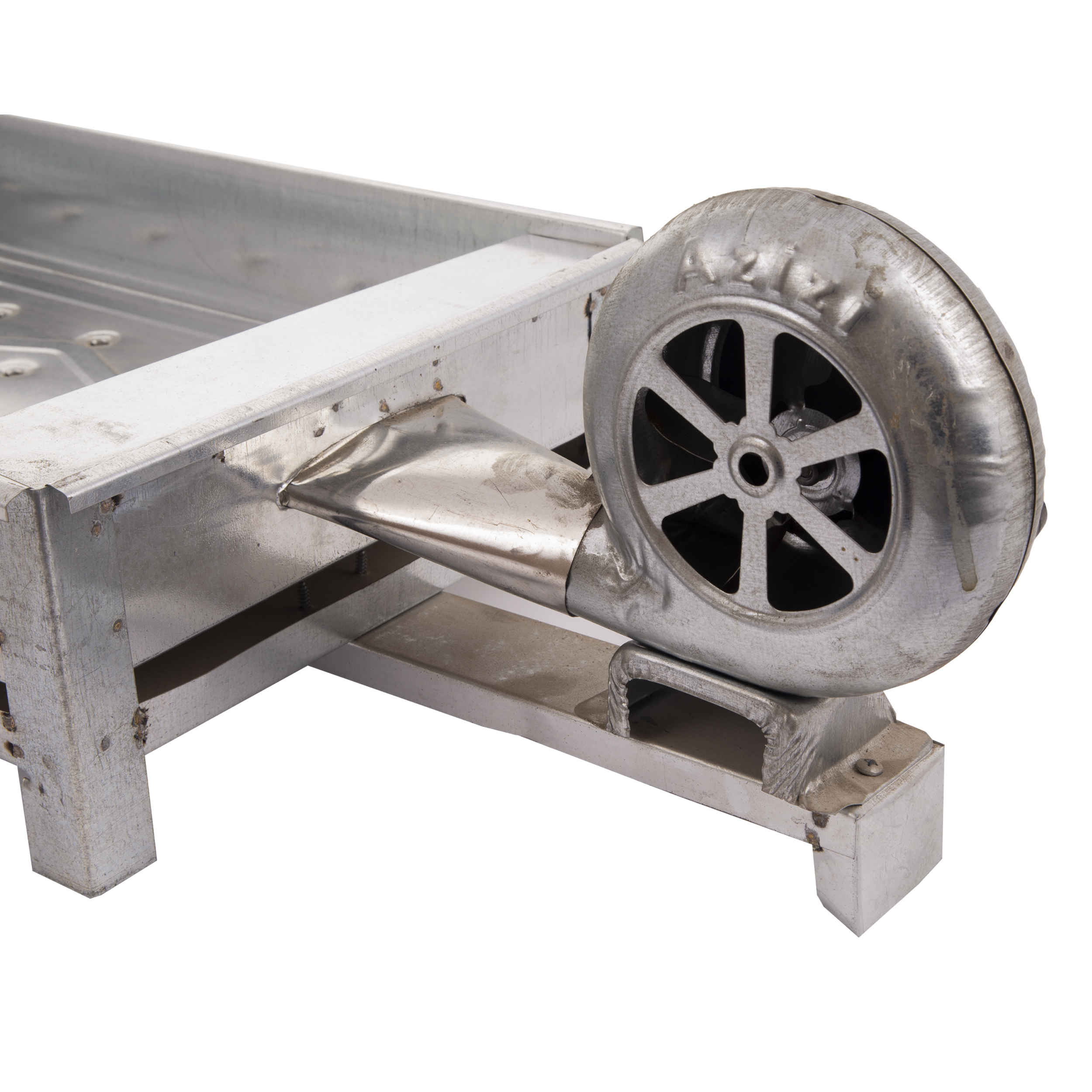 Perzische Mangal Draagbare Houtskool Grill met Handmatige Ventilator voor Buiten Koken