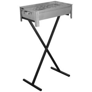 Perzische Mangal Draagbare Houtskool Grill met Stalen Basis