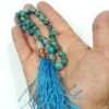 Perzische Neyshabur Turkoois Rozenkrans: 33 Gebedskralen Tasbih