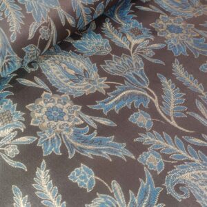 Perzische Termeh Stof – Bruin Luxe Paisley Bloemenpatroon