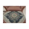 Perzisch Termeh Tafelkleed - Navy Blauw Paisley Design