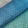 Perzische Termeh Stof - Blauw Verfijnd Bloemenpatroon