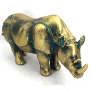 Neushoorn Beeldje – Decoratief Standbeeld, Woondecoratie