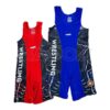 Mouwloos Worstelsinglet – Lichtgewicht Blauw