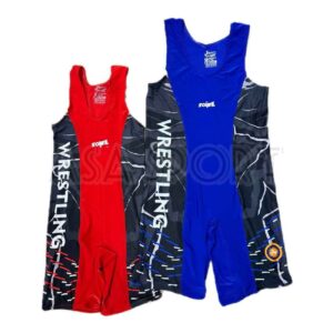 Mouwloos Worstelsinglet – Lichtgewicht Blauw