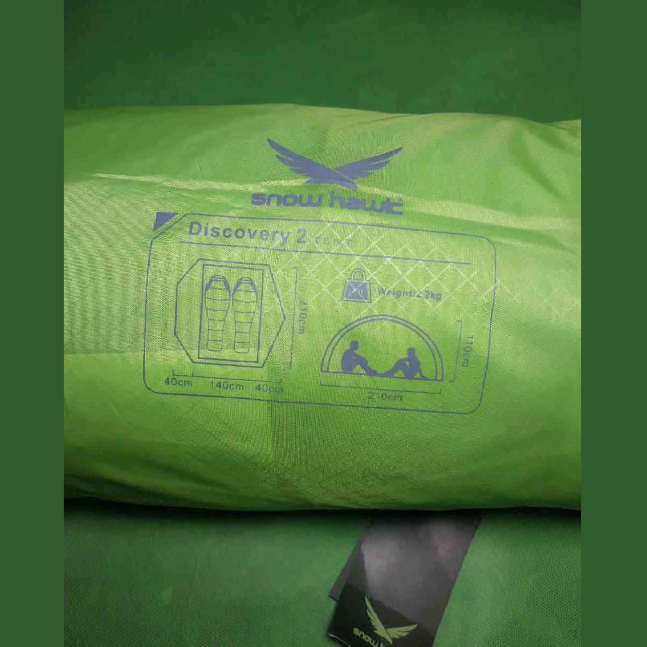Snow Hawk Kampeertent – 3 Personen Waterdicht Groen