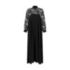 Stijlvolle Pasvorm Abaya voor Vrouwen met Paisley Ontwerp