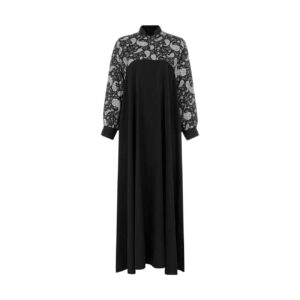 Stijlvolle Pasvorm Abaya voor Vrouwen met Paisley Ontwerp