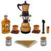 Reis Espresso Maker Set – Draagbare Koffiemaker – Goudkleurig