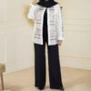 Trendy Perzische Linnen Manto – Chic en Comfortabel