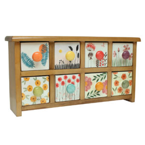 Houten Lade-Stijl Thee Organizer – Bruin