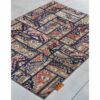 Vintage Patchwork Tapijt Geometrisch – Crème Wol