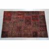 Vintage Perzisch Handgeknoopt Patchwork Tapijt Rood