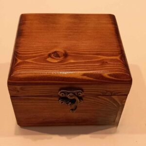 Handgemaakte Houten Sieraden Doos – Vintage Bruin
