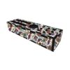 Gratie in Patroon – Houten Pennenhouder met Traditioneel Paisley Ontwerp