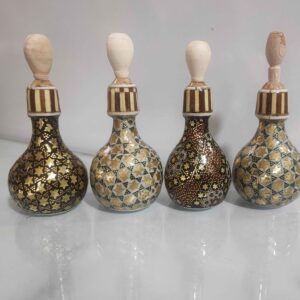 Houten Perzische Surma Dani Kohl Khatamkari Houder (4 stuks)