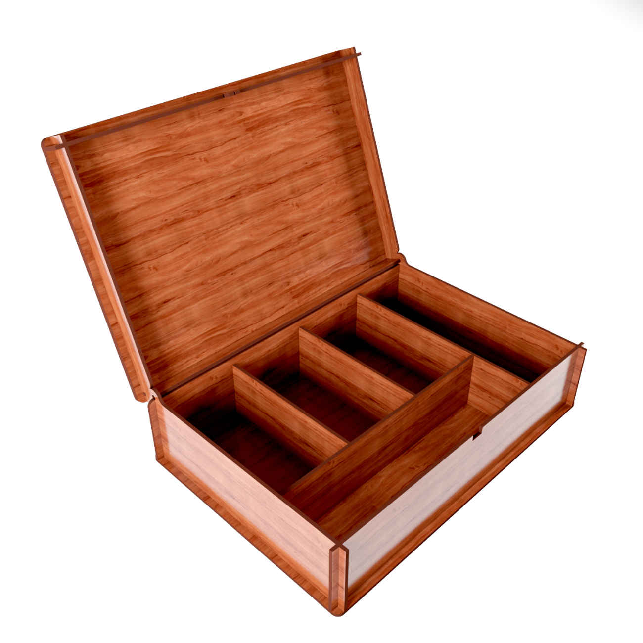 Praktische Houten Theezakjeshouder – Opbergbox met vakken