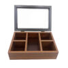 Compacte Houten Theedoos – Klassiek design & georganiseerde secties