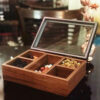 Compacte Houten Theedoos – Klassiek design & georganiseerde secties