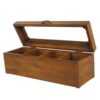 Traditionele Handgemaakte Houten Theedoos – Tijdloos ontwerp