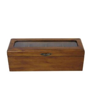 Traditionele Houten Theedoos – Klassiek Bruin