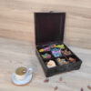 Functionele Houten Theedoos-Organizer – Bruin