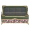 Bloemen Theedoos van Hout – Georganiseerde thee-opbergbox