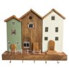 Houten Wand Sleutelhouder met Cottage Ontwerp