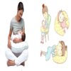Baby Voedingskussen met Katoenen Kussenhoes Model Bos