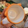 Artistieke Keramische Mok – Vos Ontwerp (Oranje)