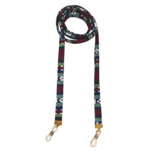 Handgemaakte brillenkoord met boho-design