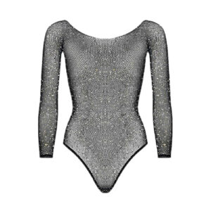 Bodysuit met lange mouwen voor dames in zwart – elegante kleding voor ceremonies en feestjes
