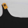 Mouwloos Dames Bodysuit – Zwart Katoen