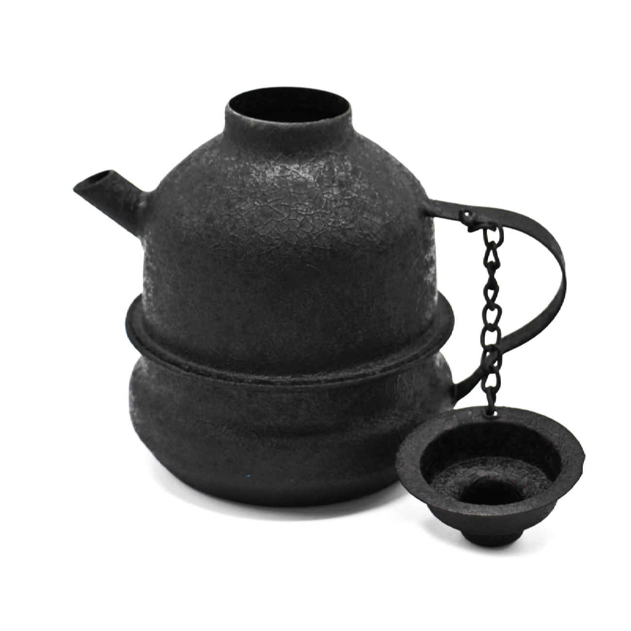 Campingwaterketel – Zwart Aluminium