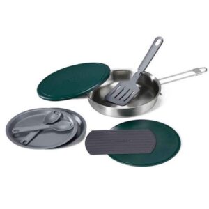 Campingservies – Groen Staal