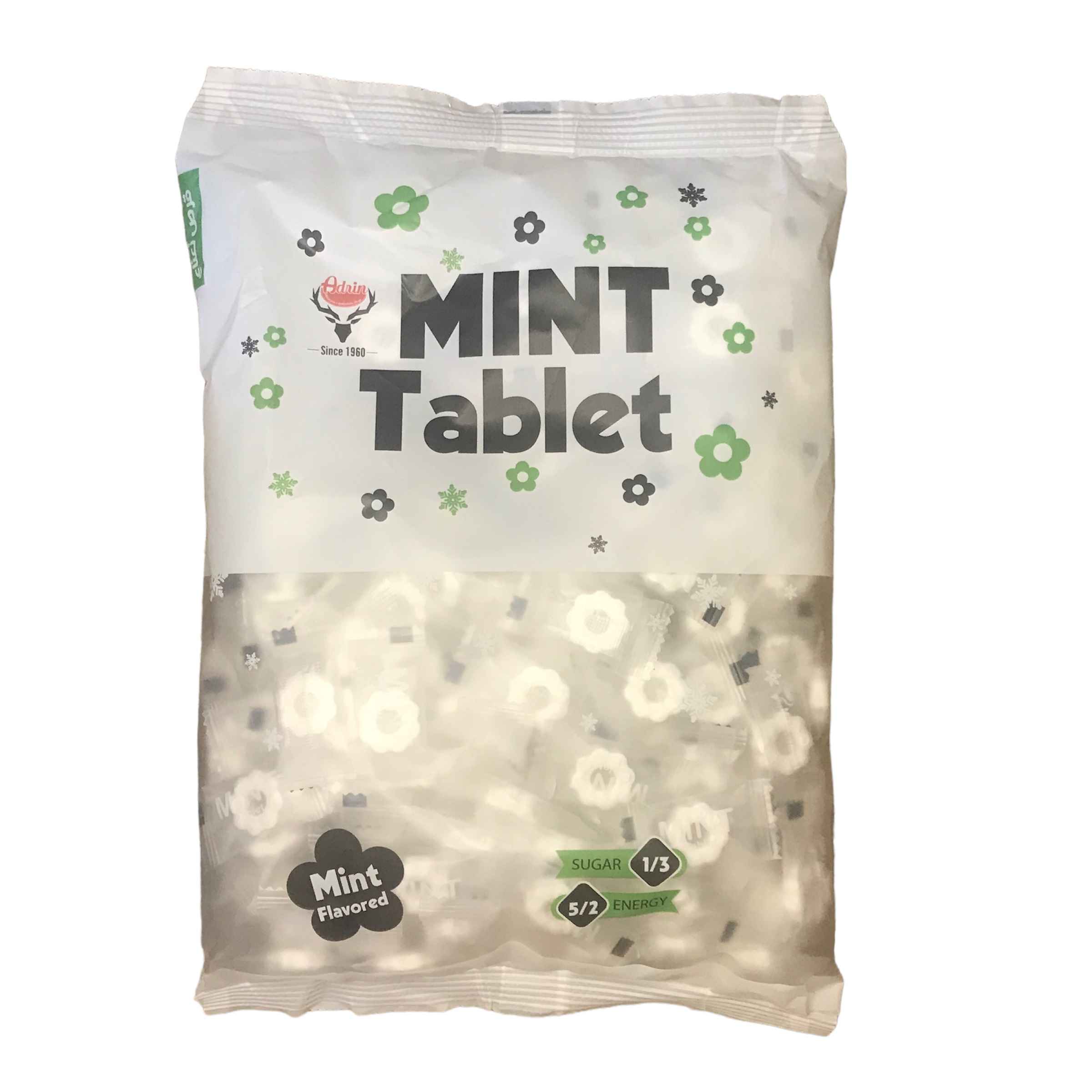 Munttabletten met bloemenontwerp – Adrin 500 g