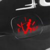 Auto Sticker Brandstofmeter – Rood/Zwart