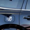 Auto Sticker Brandstofmeter – Wit/Zwart