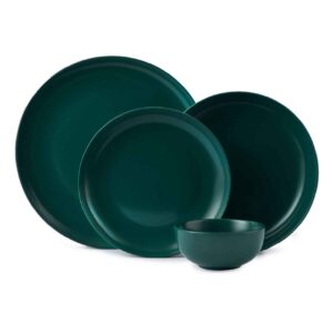 Keramisch Servies – Donkergroen (Set van 4)