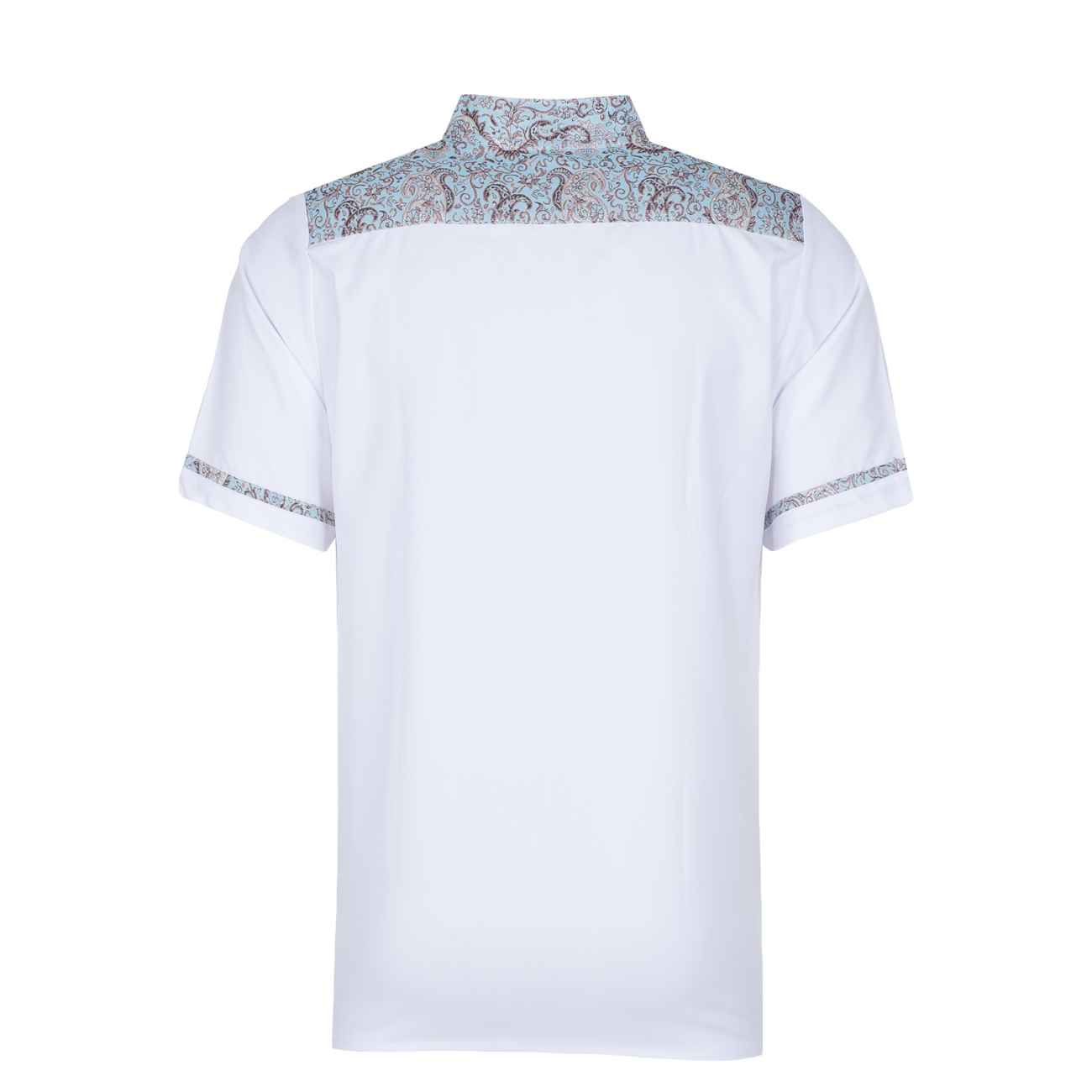 Luxe Witte Koksjas – Twill Paisley