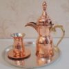 Traditionele Koperen Dallah Koffiepot voor Arabische Koffie – Model Aliyeh