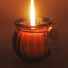 Decoratieve kaarsenpot in bruin – geschikt als cadeau & decoratie