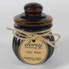 Decoratieve kaarsenpot in bruin – geschikt als cadeau & decoratie