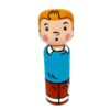Decoratieve Houten Peg Pop: Kuifje & Snowy Model