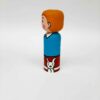 Decoratieve Houten Peg Pop: Kuifje & Snowy Model