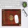 Bureau muismat met Perzisch tapijtontwerp in rood