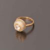 Elegante Perzische Messing Ring – Bronskleurig